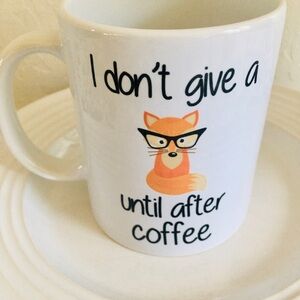 White Fox Coffee Mug